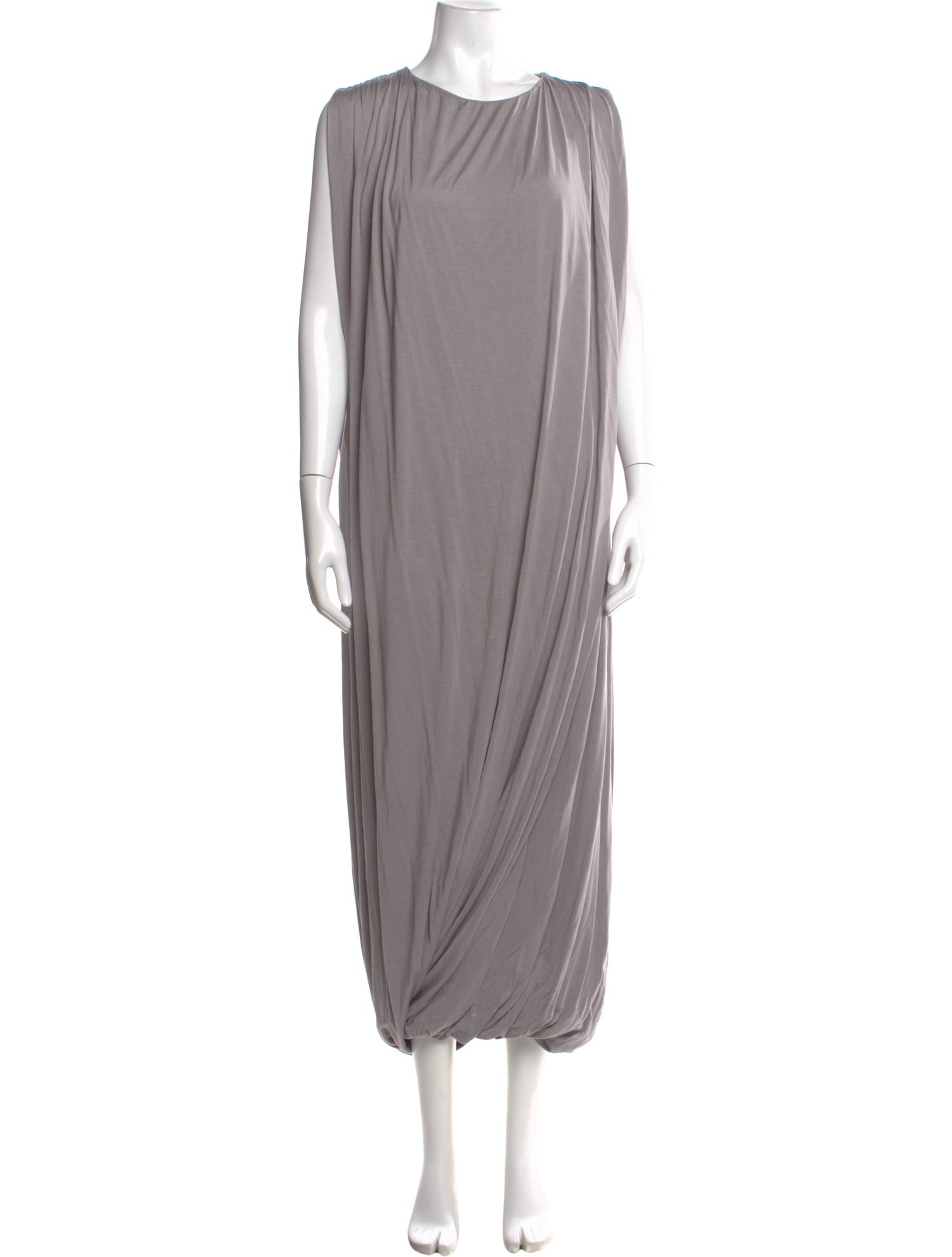 NINETY PERCENT Bateau Neckline Long Dress