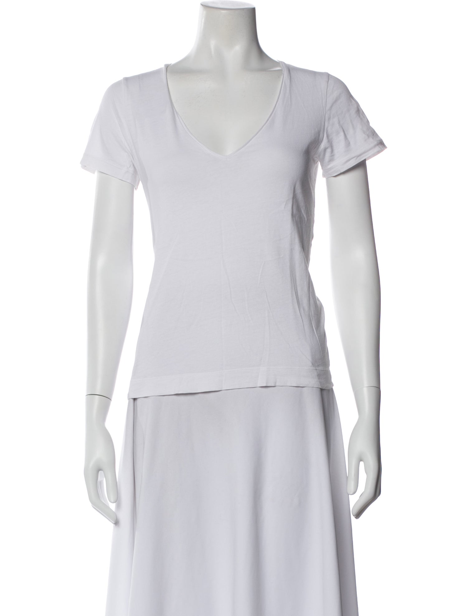 NINETY PERCENT V-Neck Short Sleeve T-Shirt