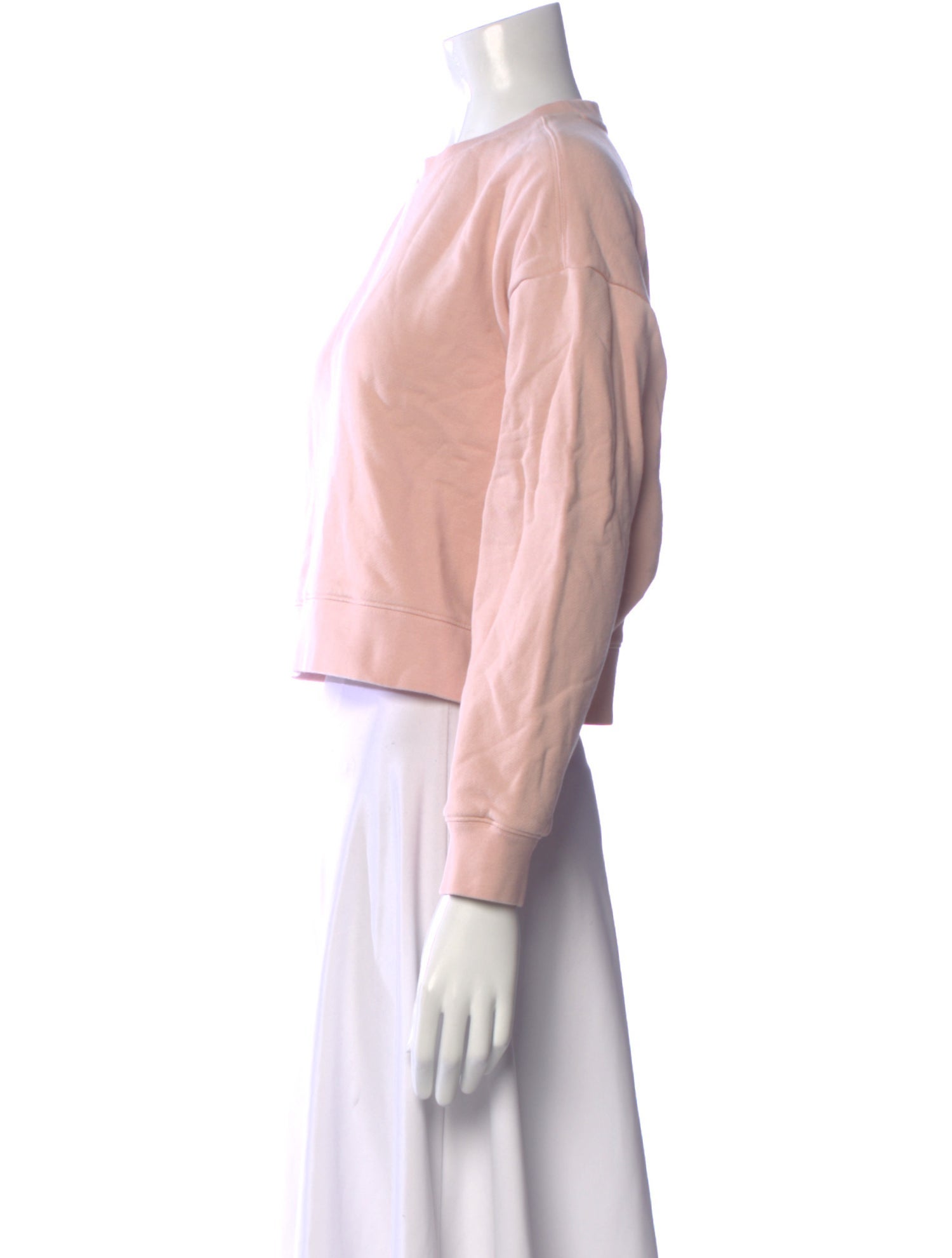 NINETY PERCENT Crew Neck Long Sleeve Sweatshirt