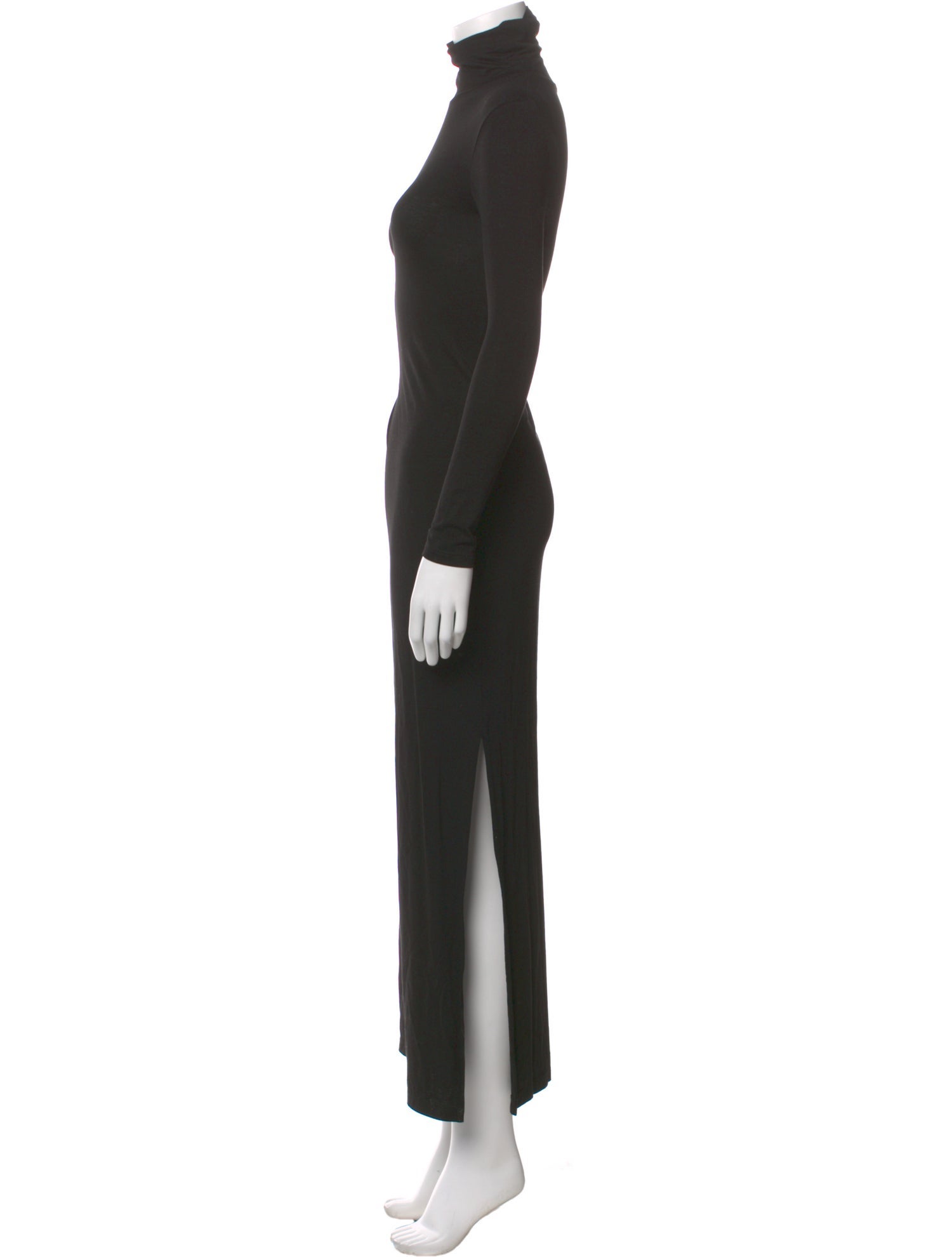 NINETY PERCENT Turtleneck Long Dress