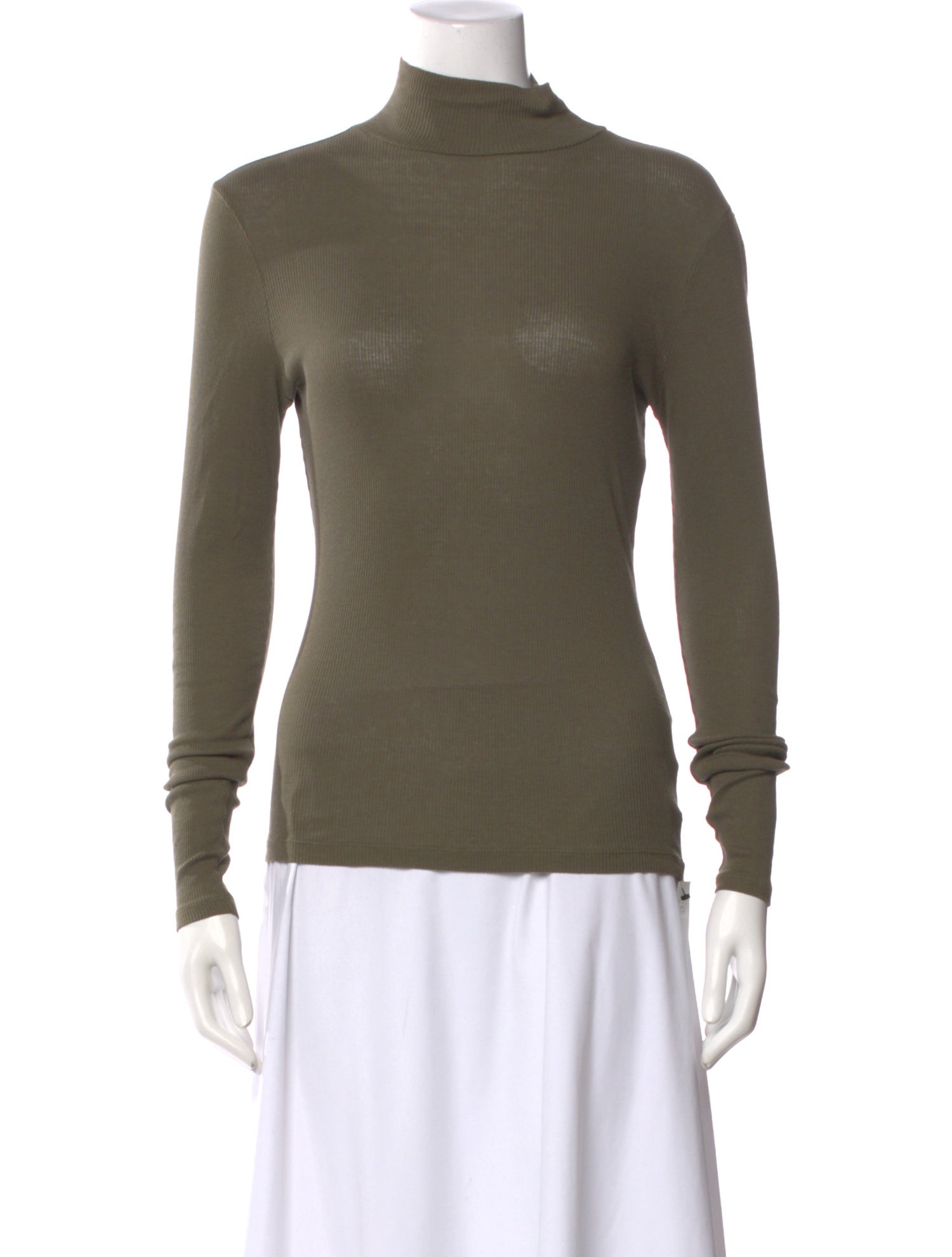 NINETY PERCENT Turtleneck Long Sleeve Top