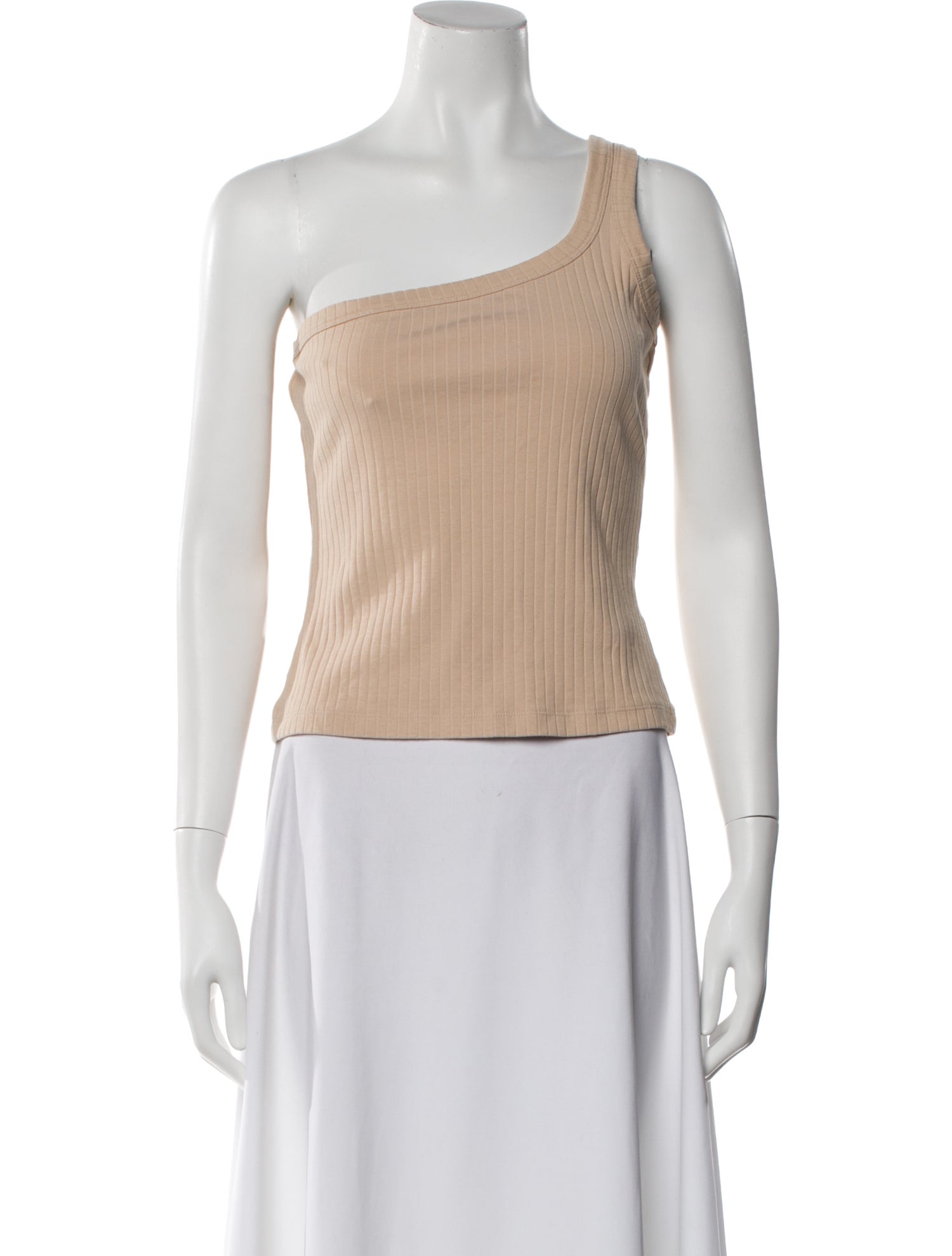 NINETY PERCENT One-Shoulder Sleeveless Top