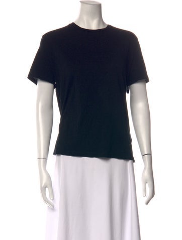 Pre-owned Ninety Percent Crew Neck Short Sleeve T-shirt In Black