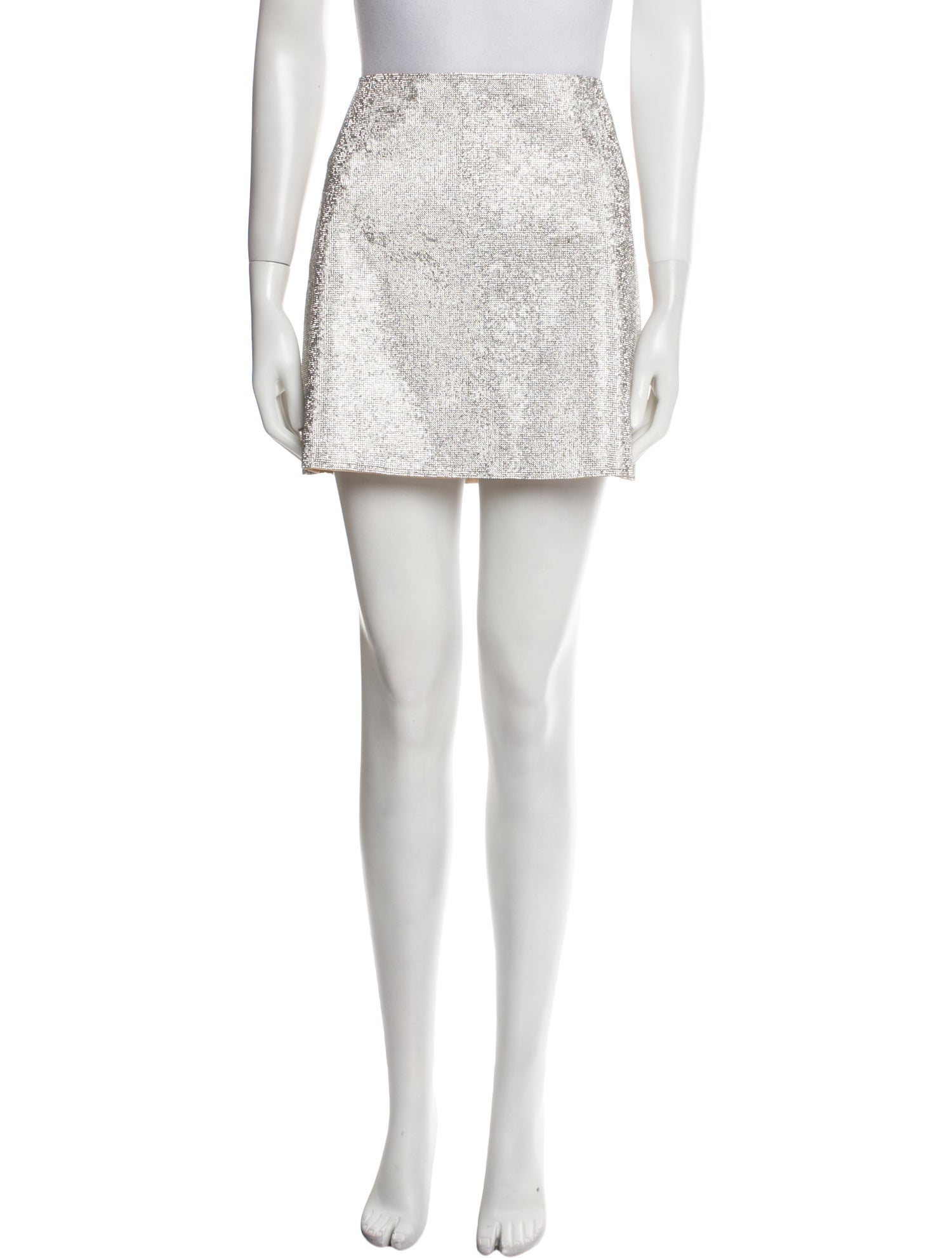 Nuè Crystal Embellishments Mini Skirt