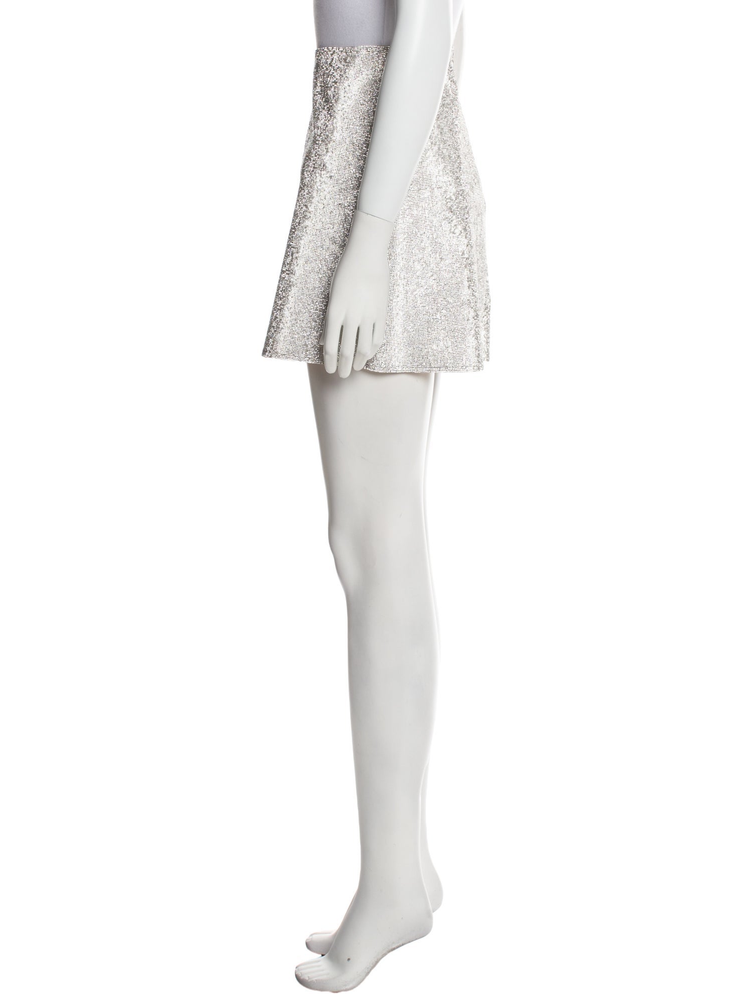 Nuè Crystal Embellishments Mini Skirt