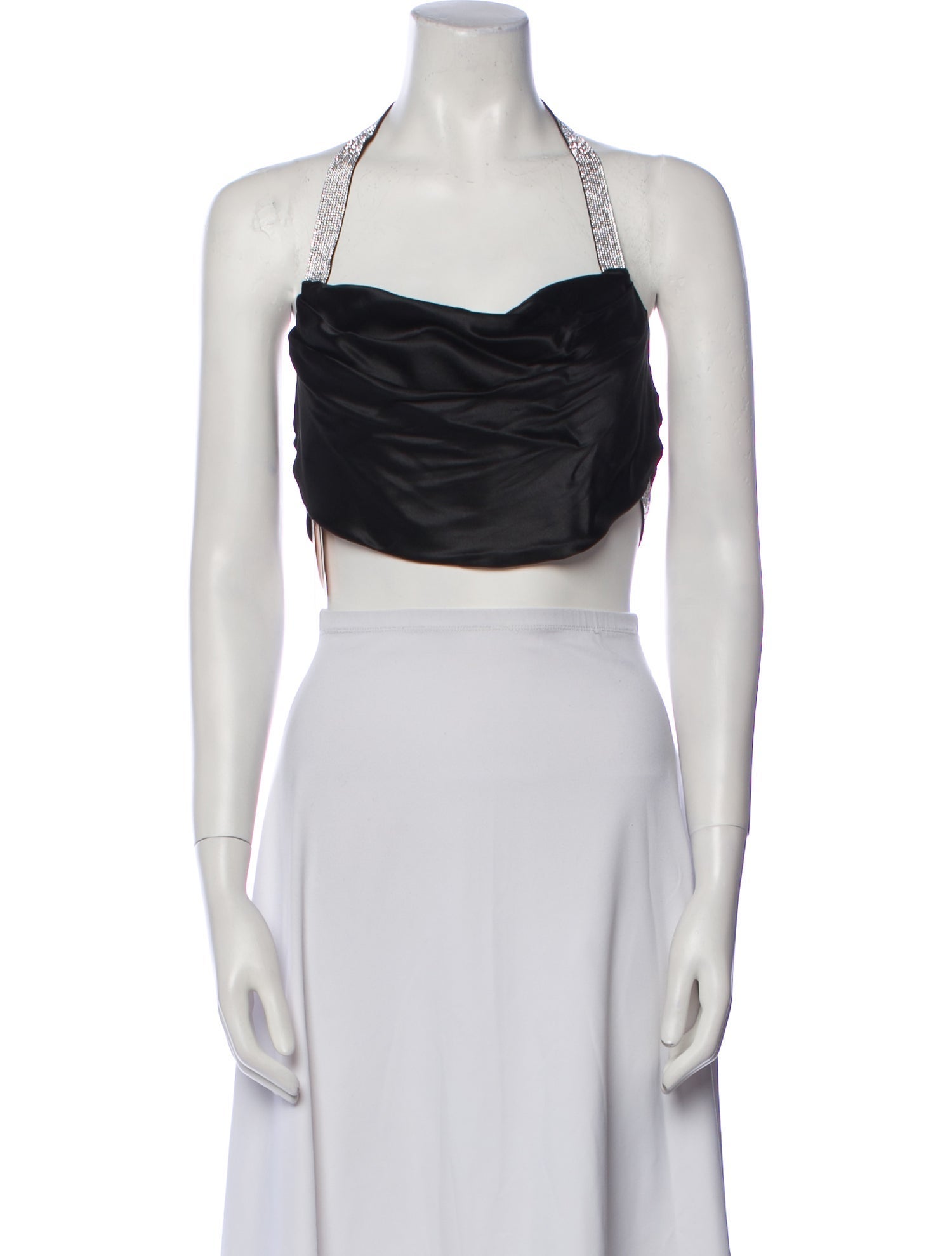 Nuè Silk Halterneck Crop Top w/ Tags