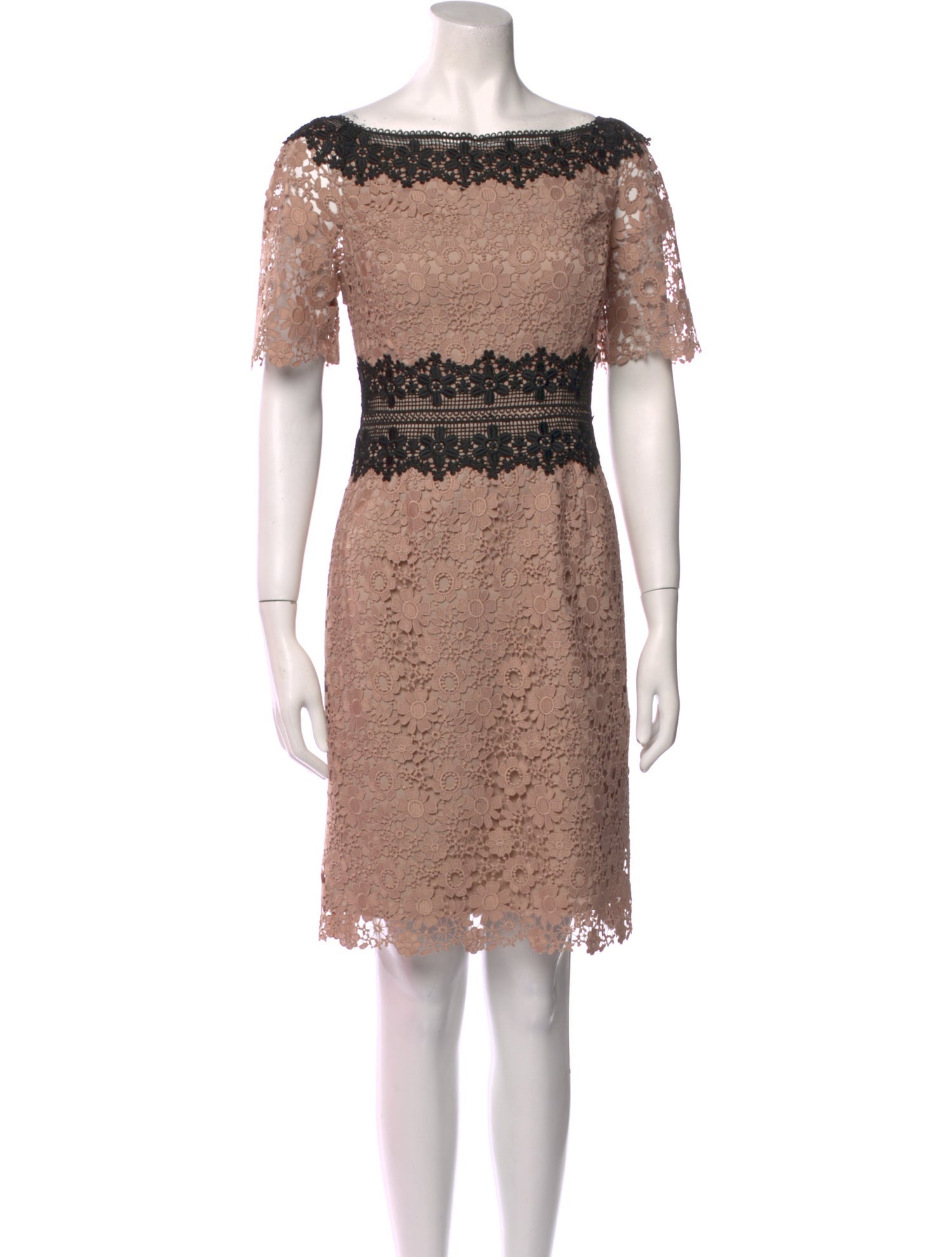 Nuè Lace Pattern Knee-Length Dress