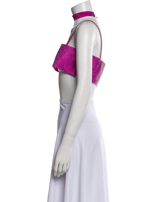 Nuè Square Neckline Sleeveless Crop Top