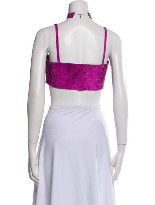 Nuè Square Neckline Sleeveless Crop Top