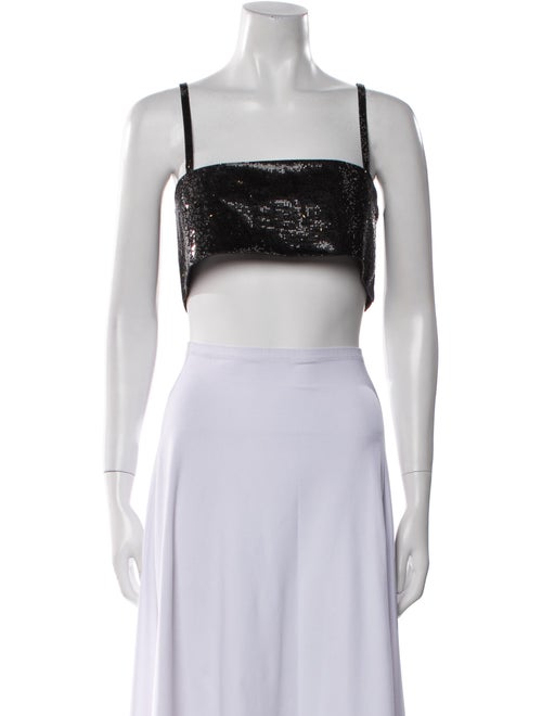 Nuè Square Neckline Sleeveless Crop Top
