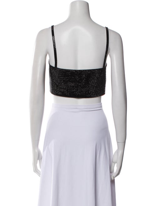 Nuè Square Neckline Sleeveless Crop Top