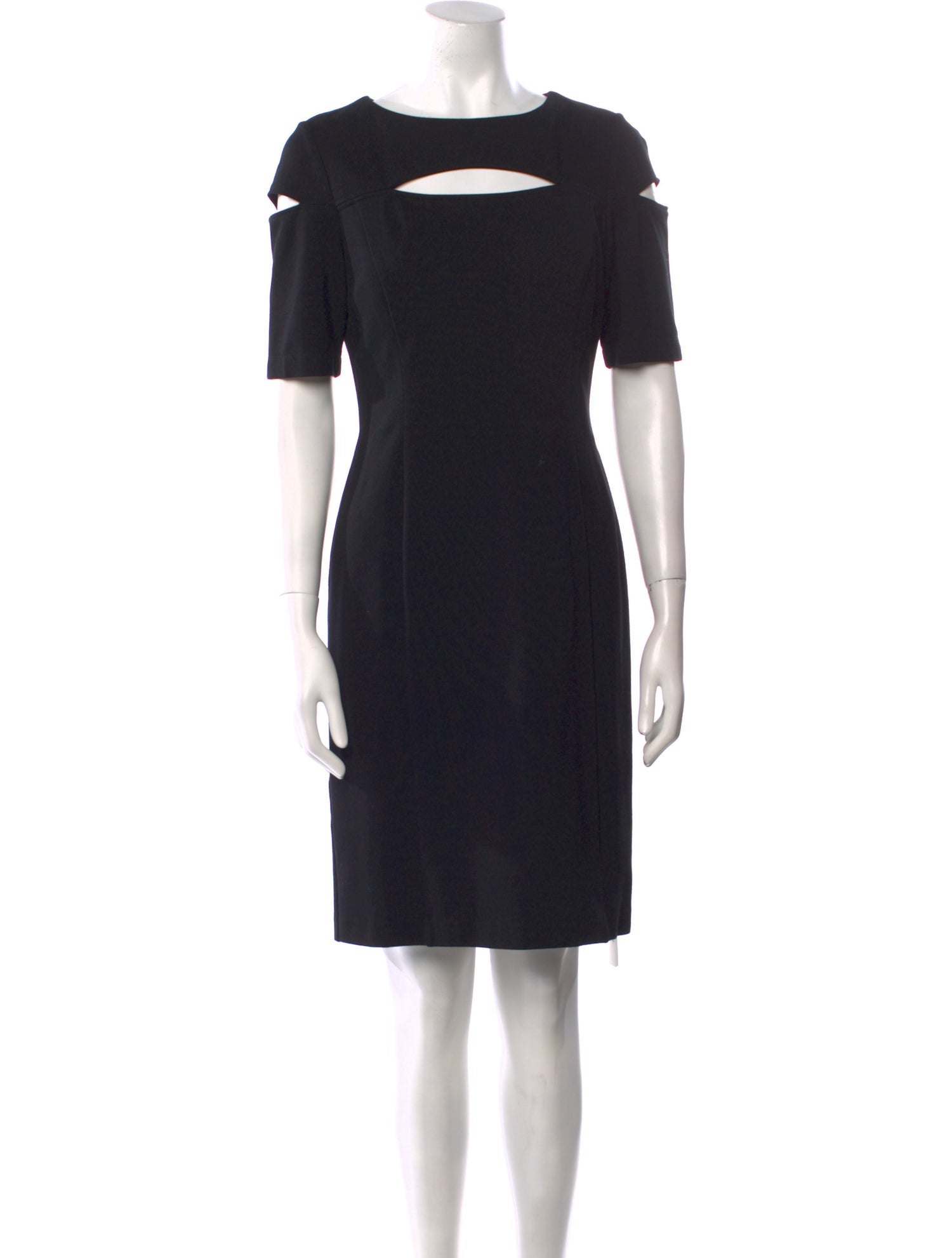 Nuè Bateau Neckline Knee-Length Dress