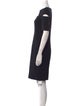 Nuè Bateau Neckline Knee-Length Dress