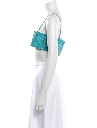 Nuè Square Neckline Sleeveless Crop Top