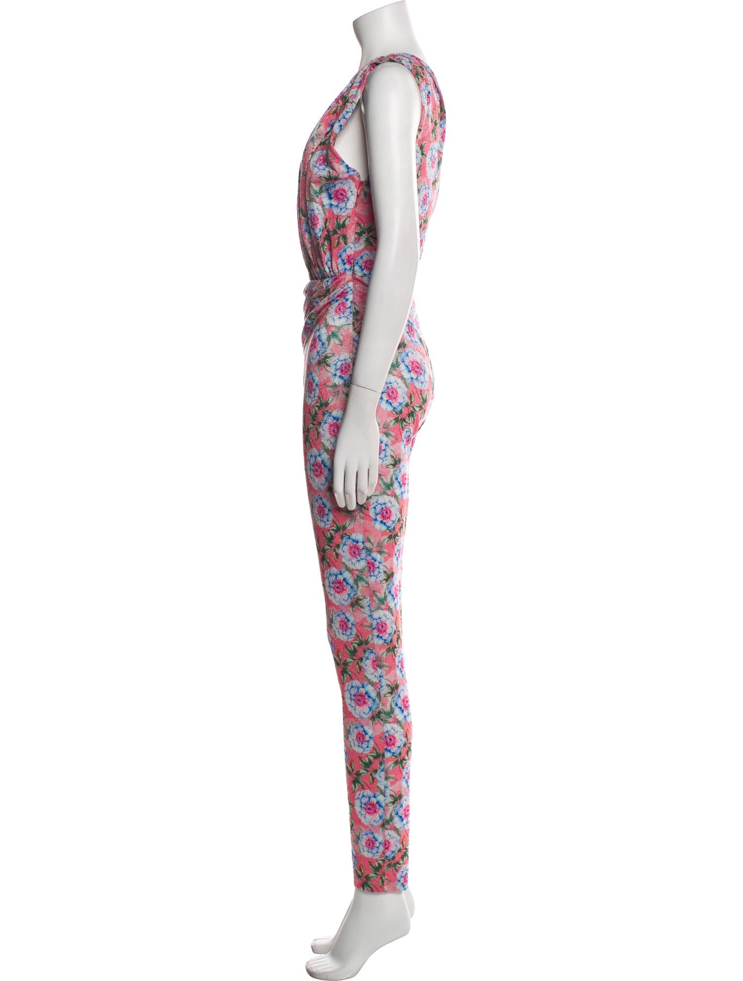 Nuè Printed Strapless Jumpsuit