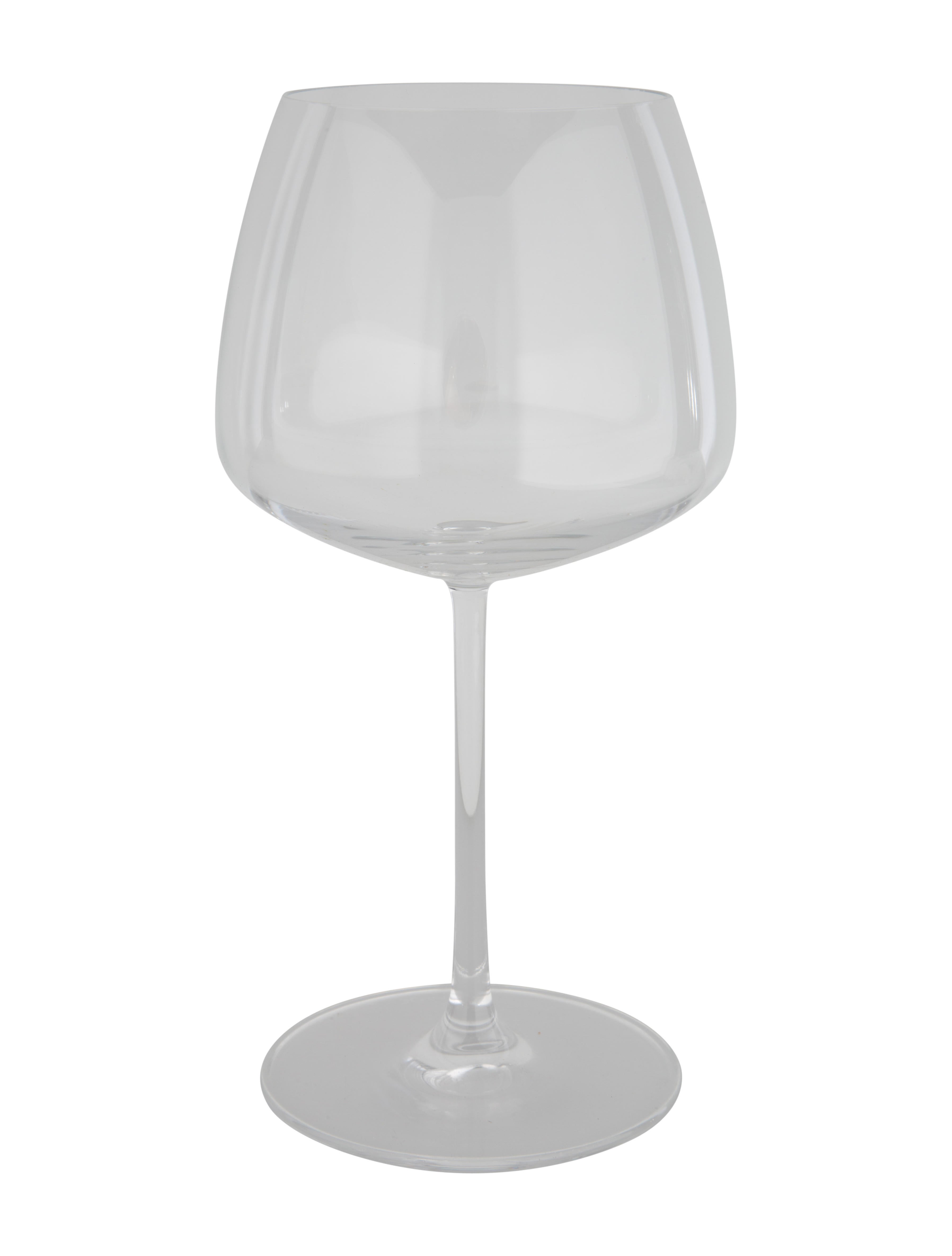 Nude Glass Pair of Mirage Red Wine Glasses