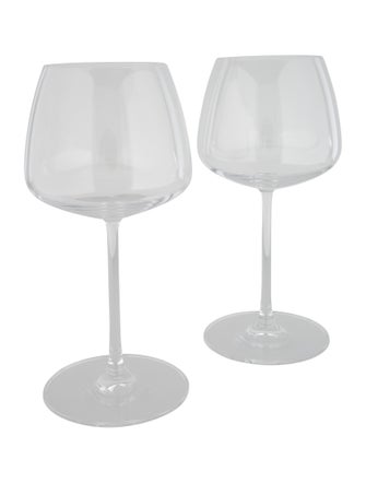 Nude Glass Pair of Mirage White Wine Glasses