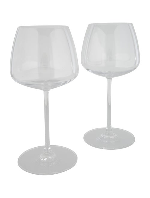 Nude Glass Pair of Mirage White Wine Glasses