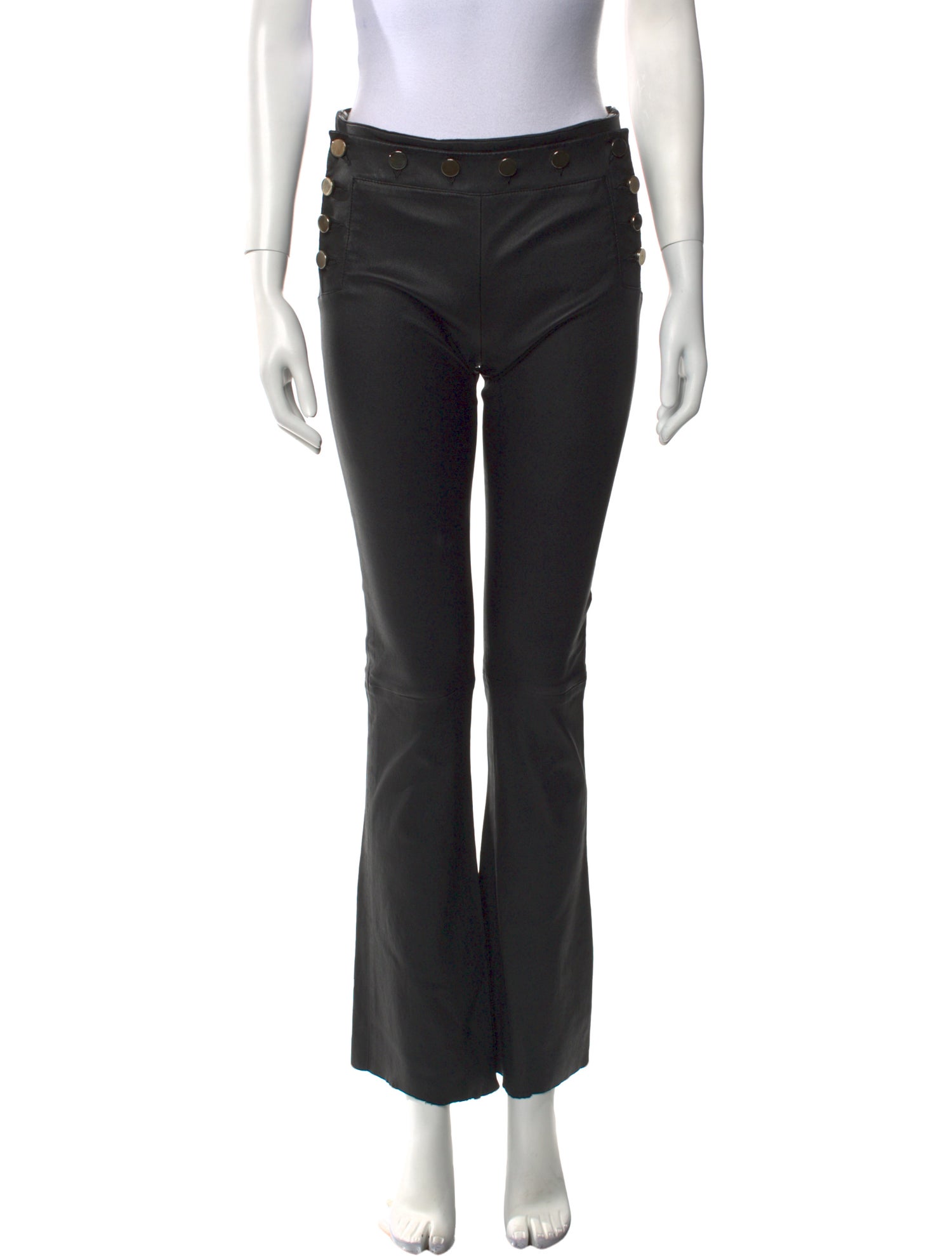 Natacha & Vanessa Leather Wide Leg Pants