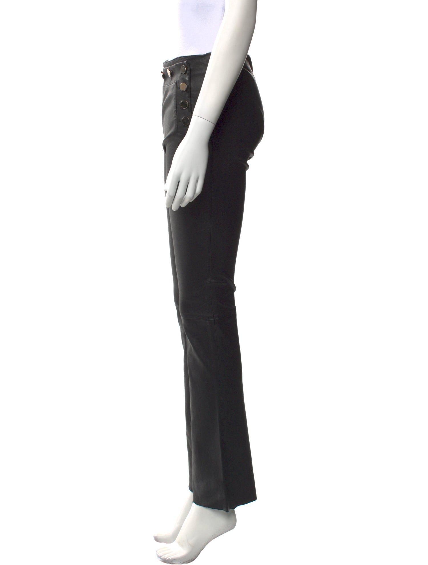 Natacha & Vanessa Leather Wide Leg Pants