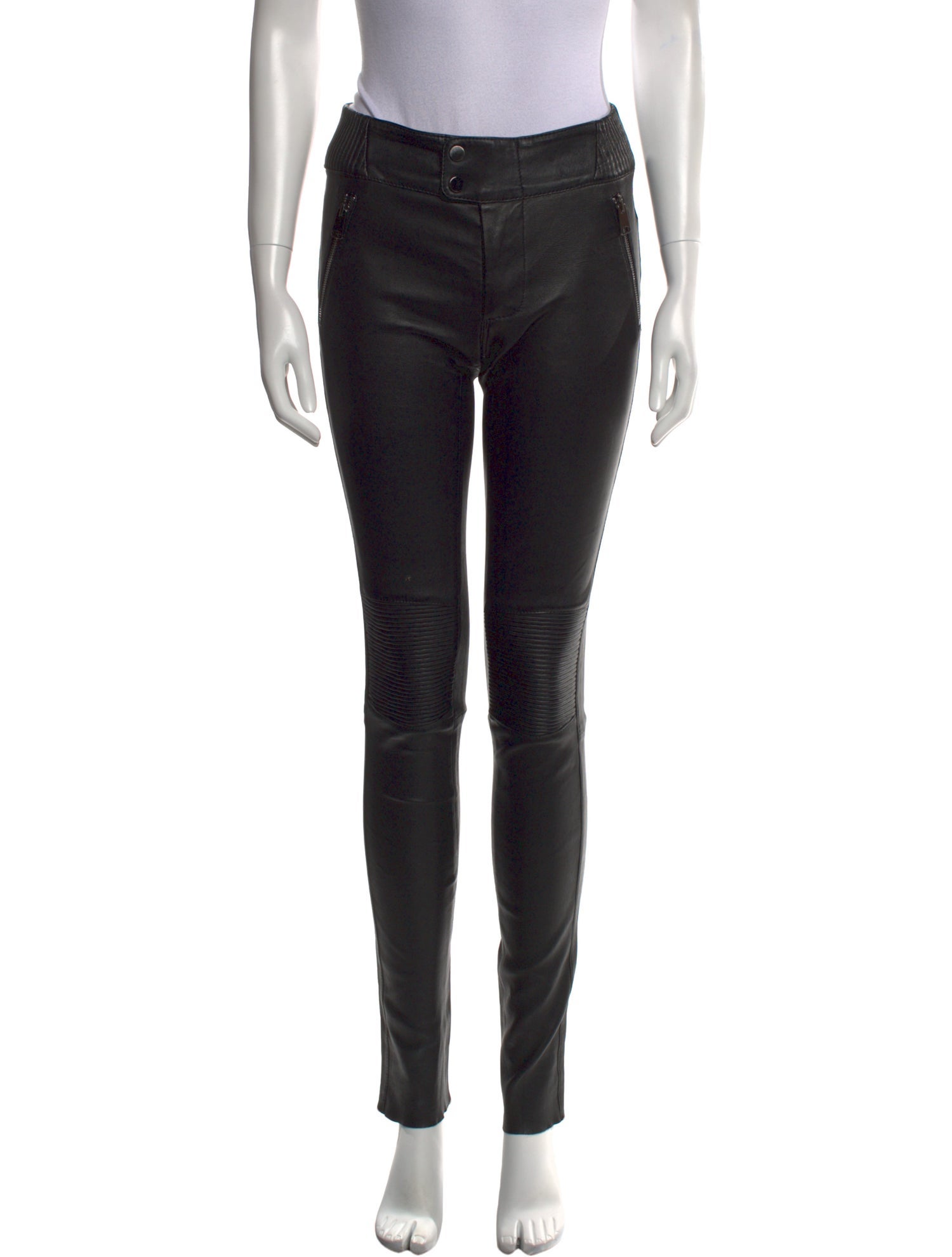 Natacha & Vanessa Leather Skinny Leg Pants