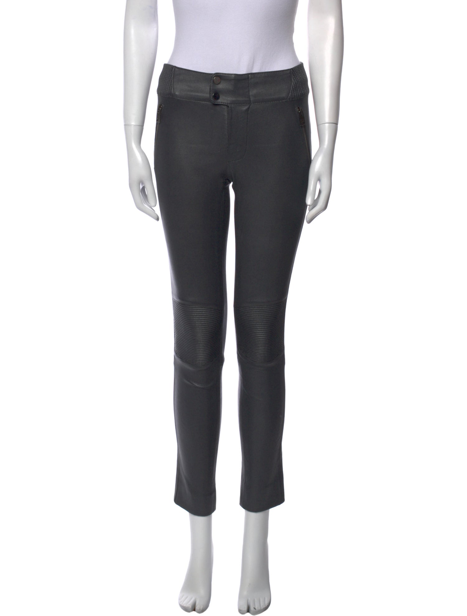 Natacha & Vanessa Leather Skinny Leg Pants
