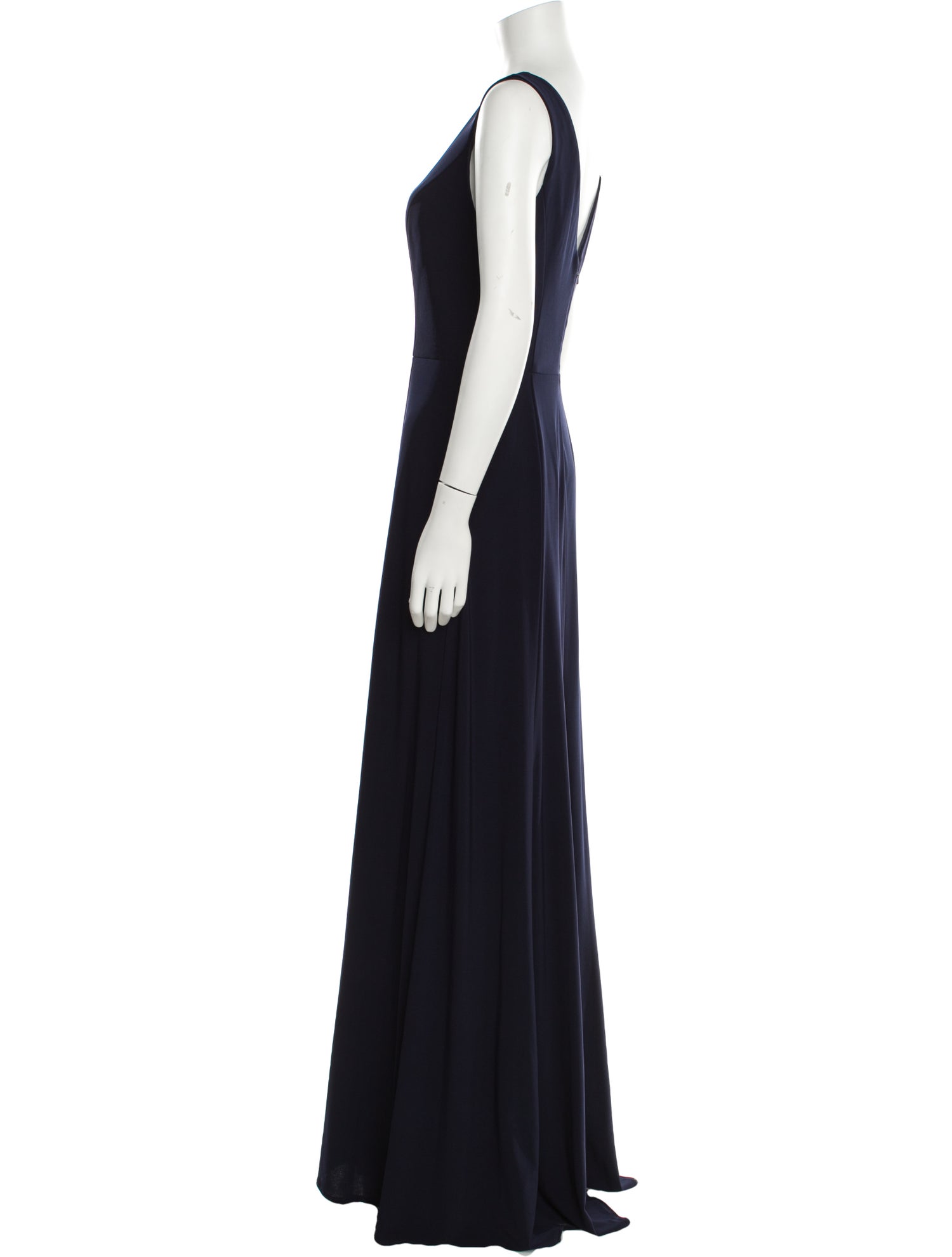 Nouvelle Amsale V-Neck Long Dress