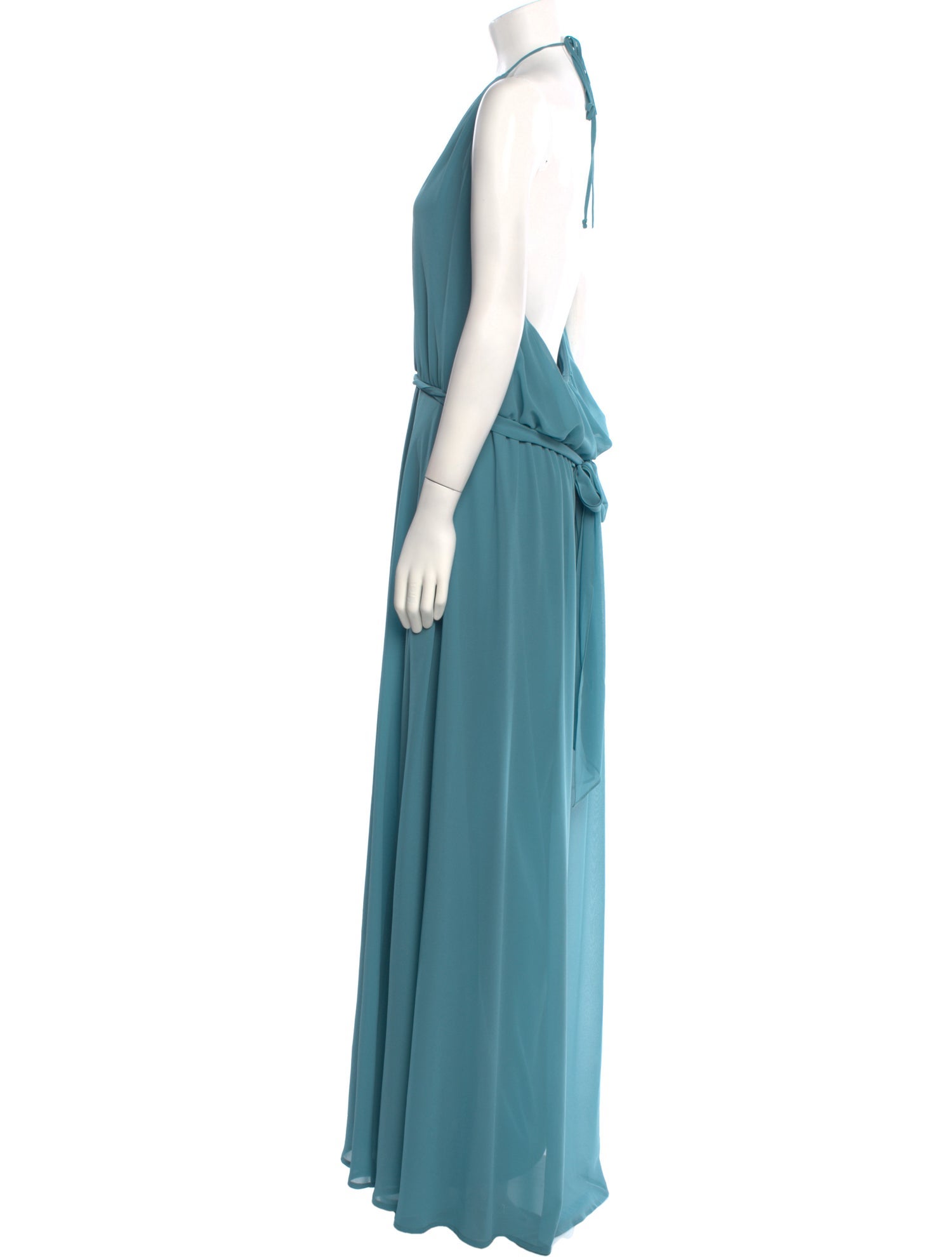 Nouvelle Amsale Halterneck Long Dress w/ Tags