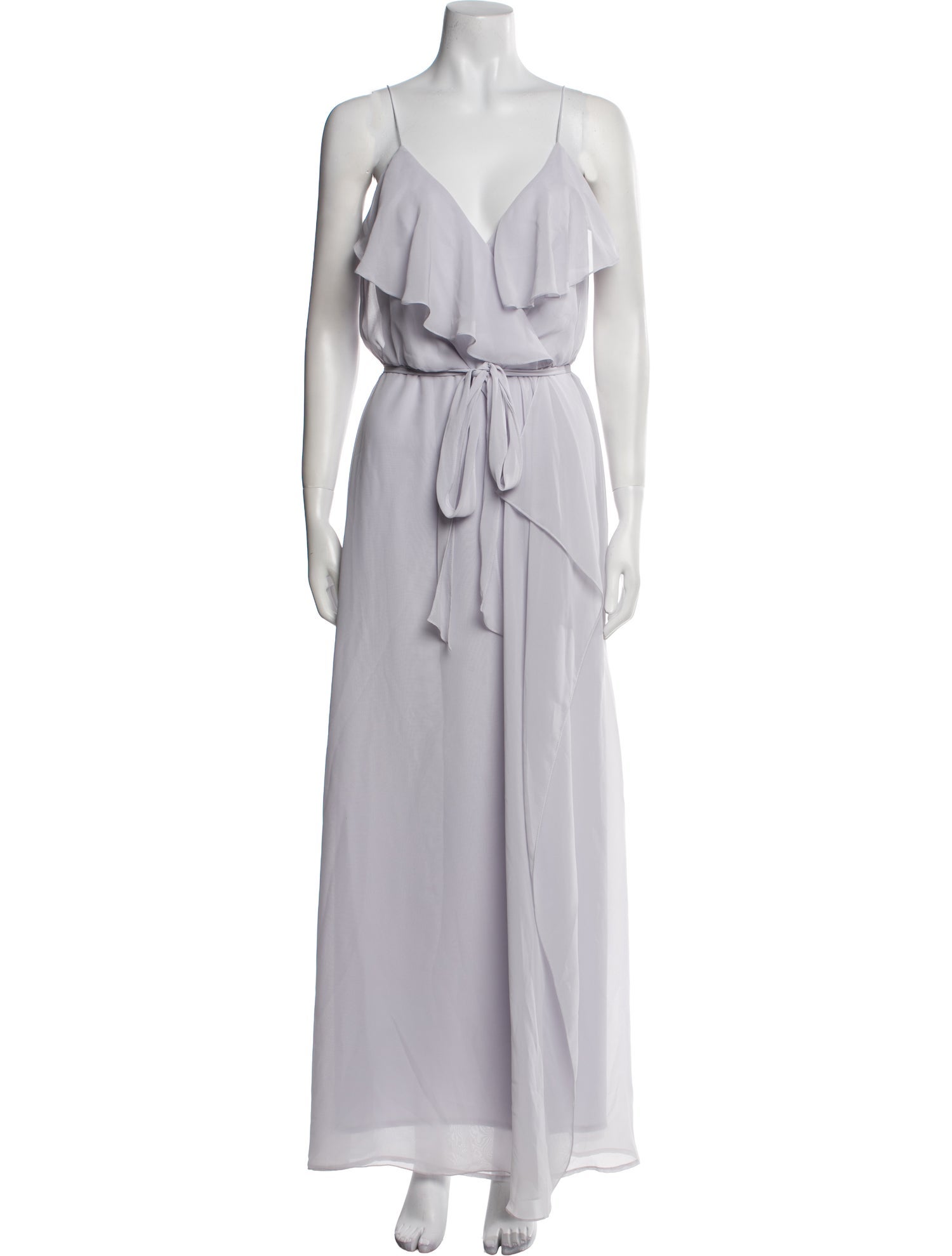 Nouvelle Amsale V-Neck Long Dress
