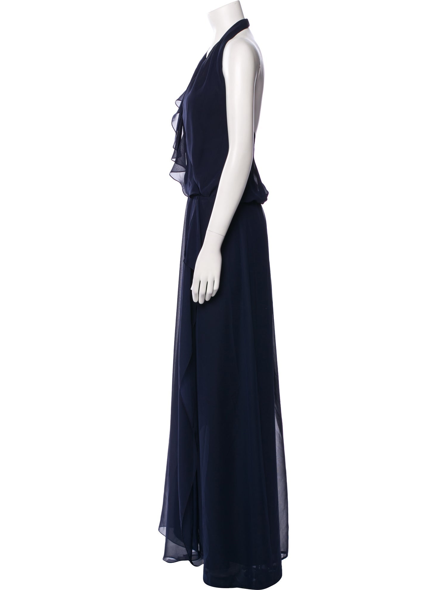 Nouvelle Amsale Halterneck Long Dress