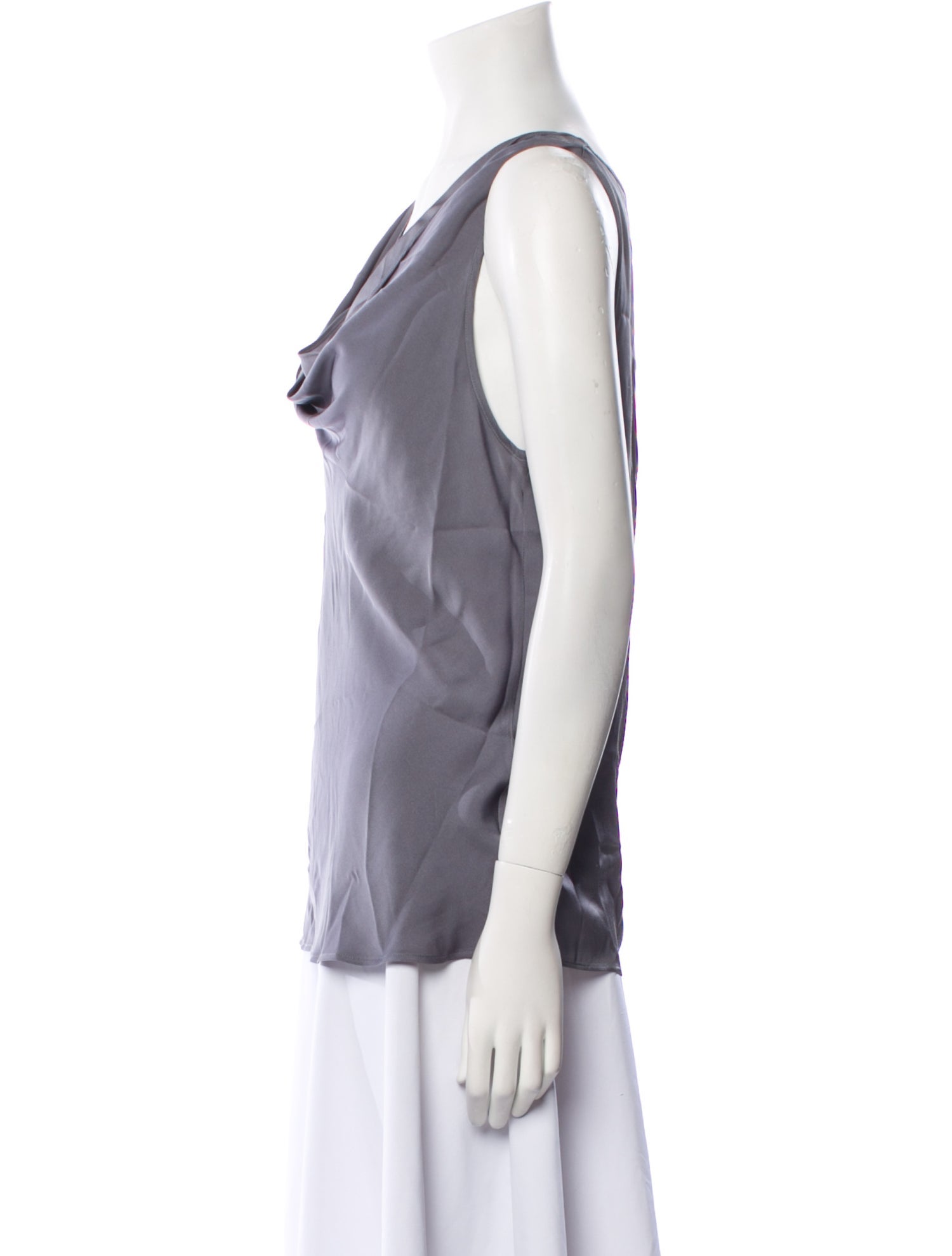 Nouvelle Amsale Silk Cowl Neck Top