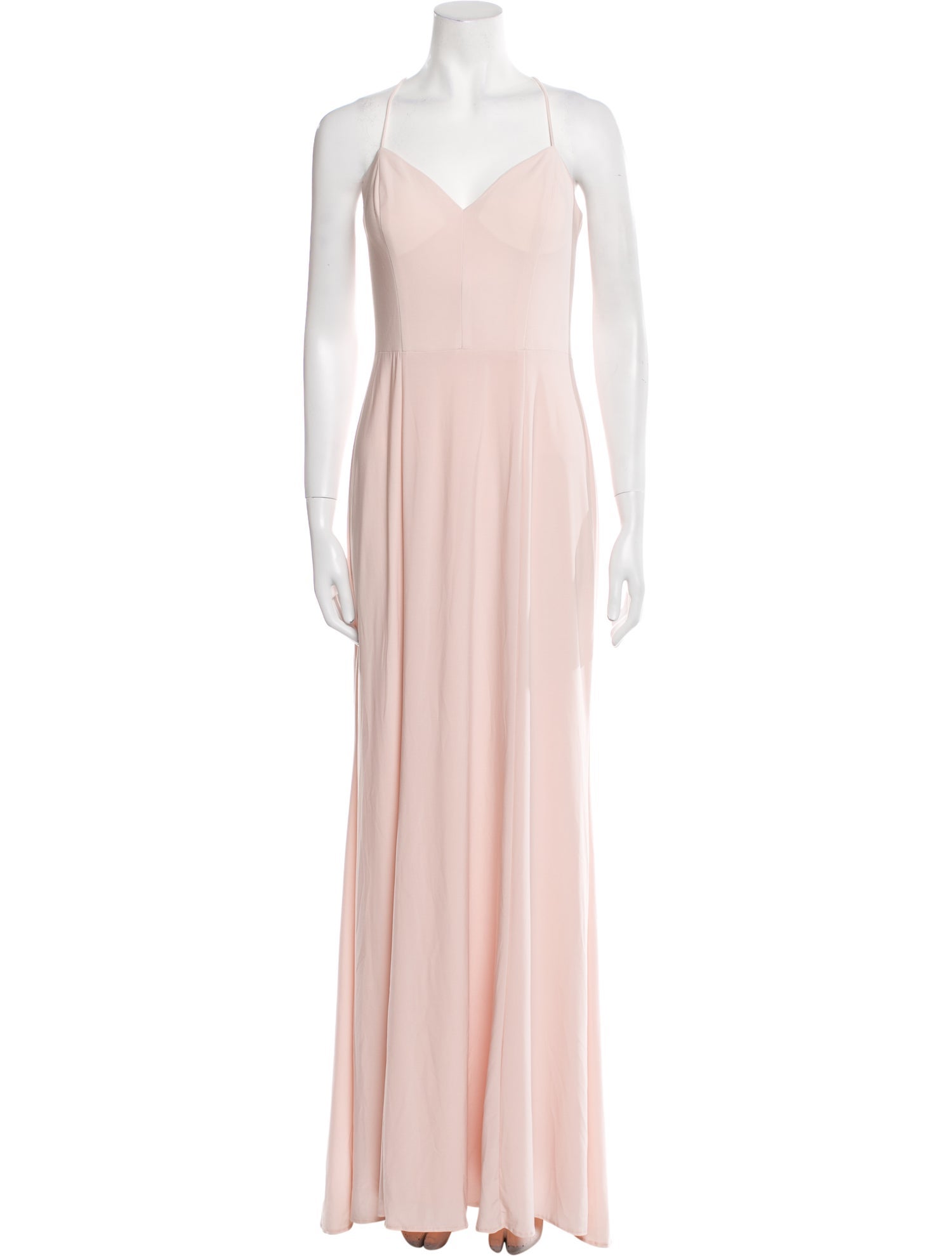 Nouvelle Amsale V-Neck Long Dress