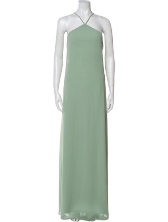 Nouvelle Amsale Halterneck Long Dress