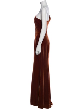 Nouvelle Amsale One-Shoulder Long Dress
