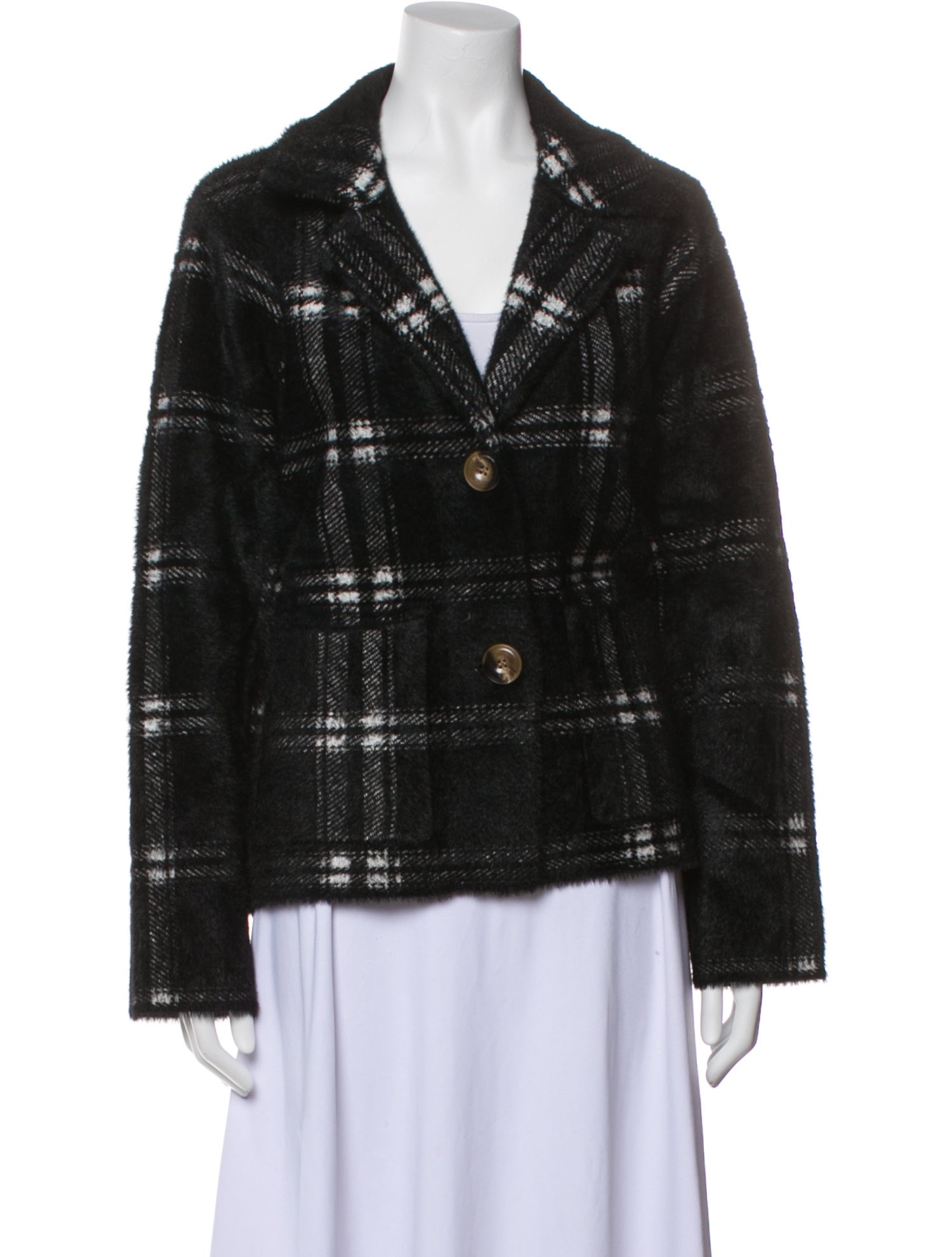 NVLT Plaid Print Blazer