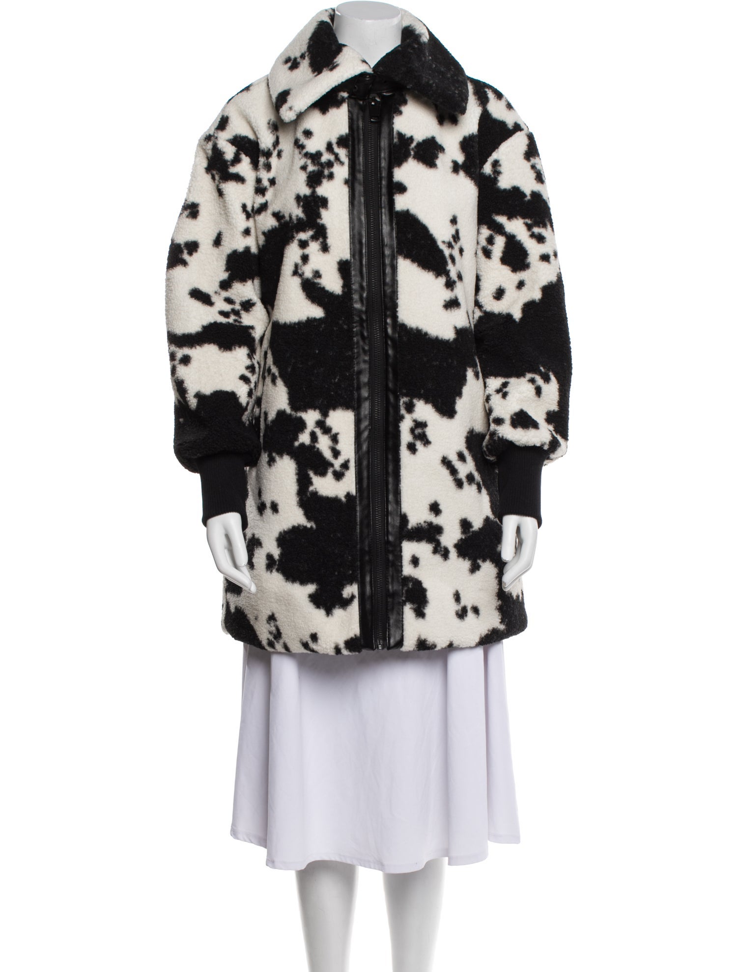 NVLT Animal Print Faux Fur Coat