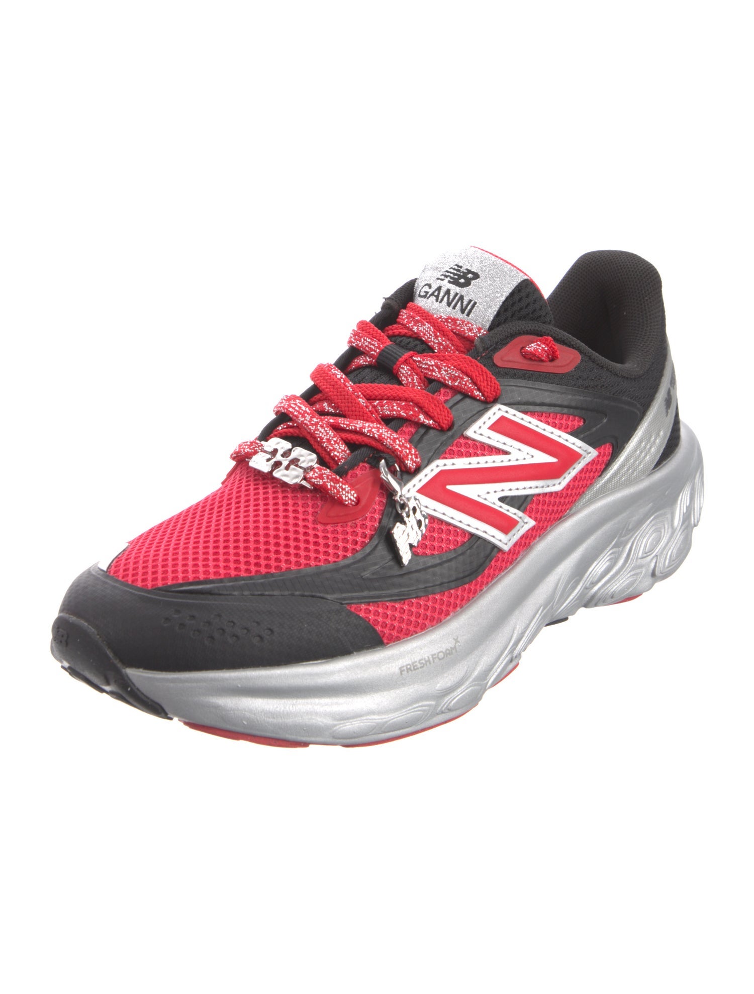 New Balance x Ganni Mesh Printed Athletic Sneakers