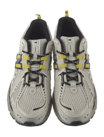 New Balance x Ganni Mesh Striped Sneakers