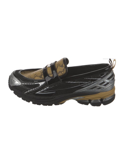 New Balance x Ganni Leather Printed Sneakers