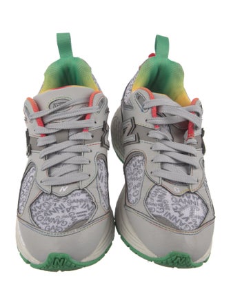 New Balance x Ganni Mesh Printed Athletic Sneakers