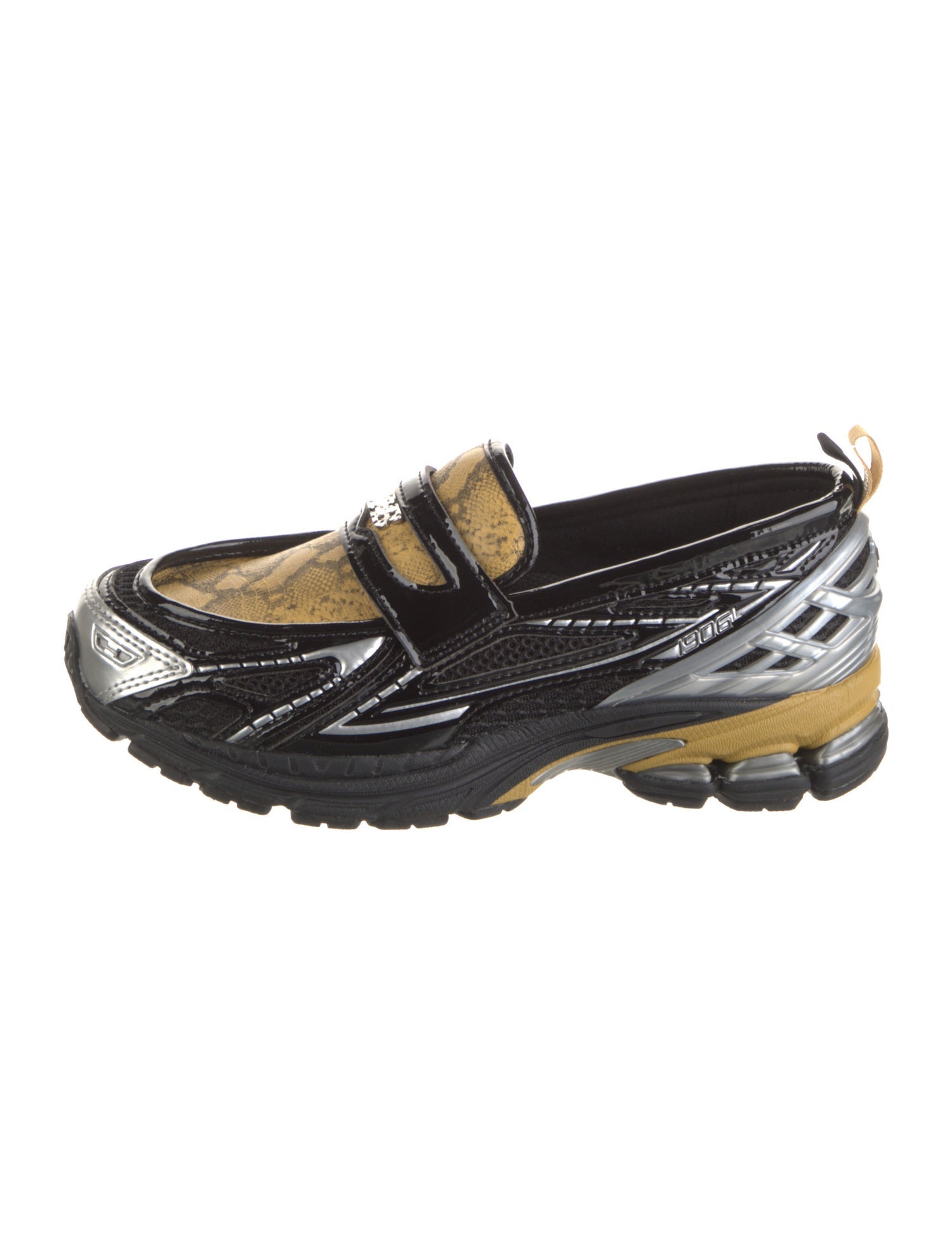 New Balance x Ganni Leather Colorblock Pattern Sneakers