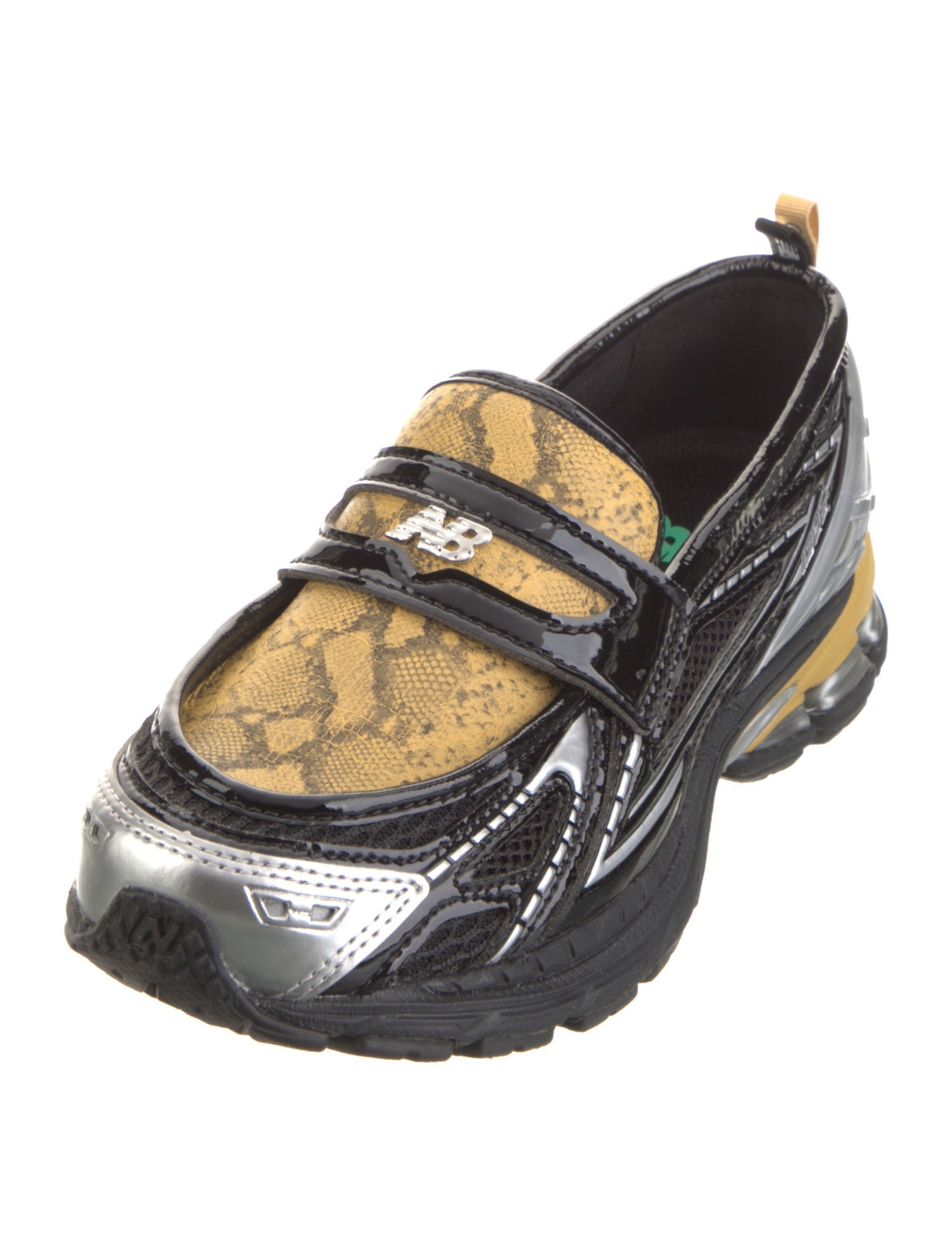 New Balance x Ganni Leather Colorblock Pattern Sneakers