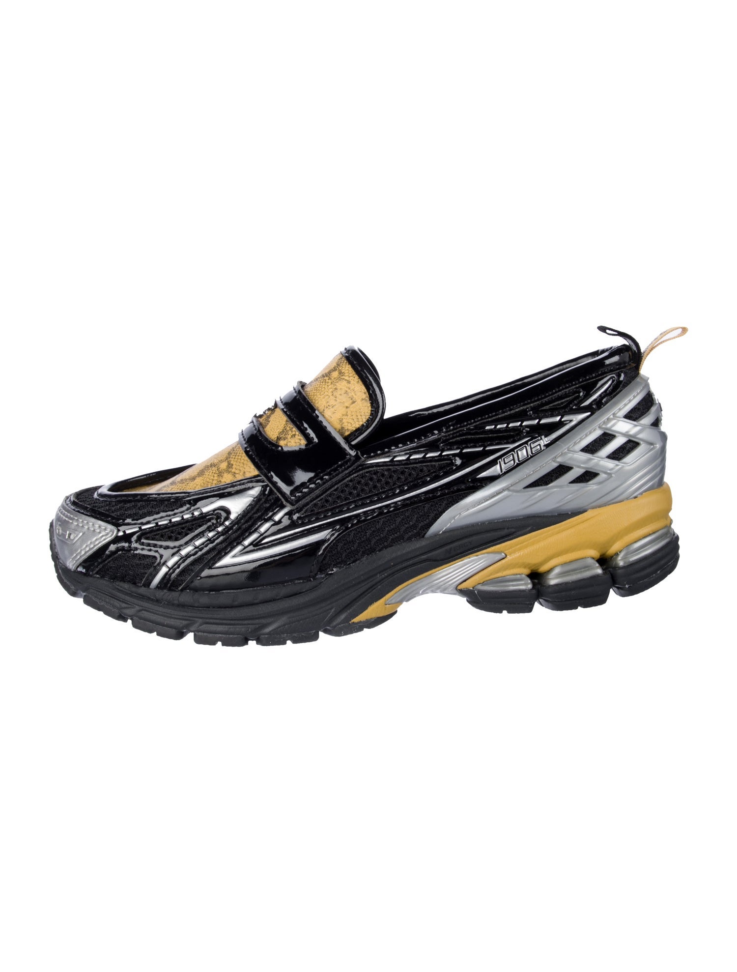 New Balance x Ganni Leather Colorblock Pattern Mules