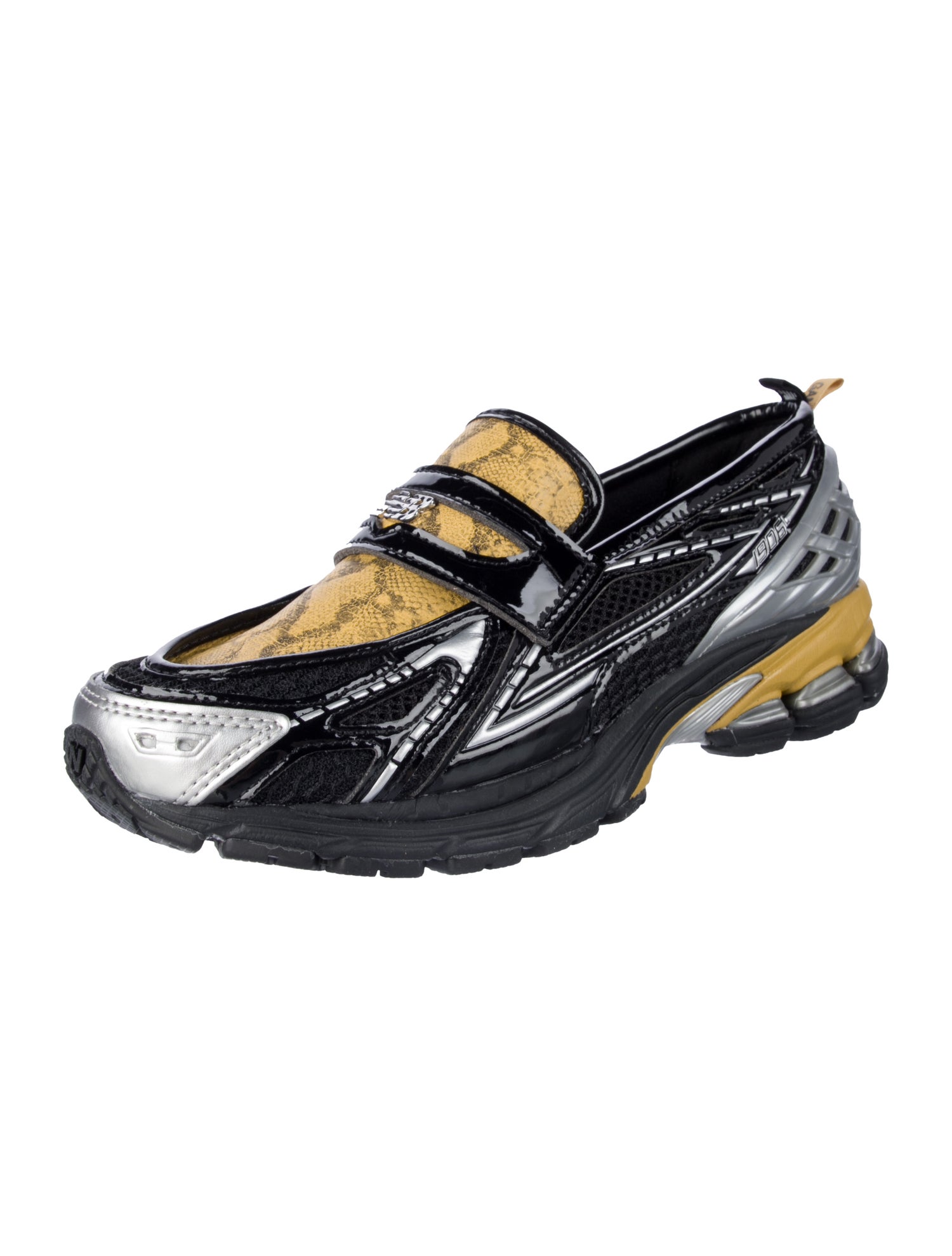 New Balance x Ganni Leather Colorblock Pattern Mules