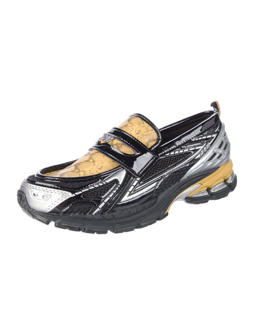 New Balance x Ganni Leather Printed Sneakers