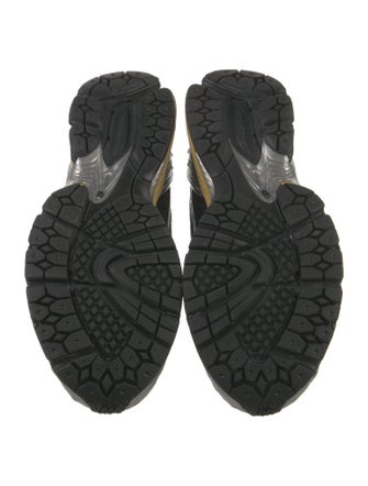 New Balance x Ganni Patent Leather Printed Athletic Sneakers