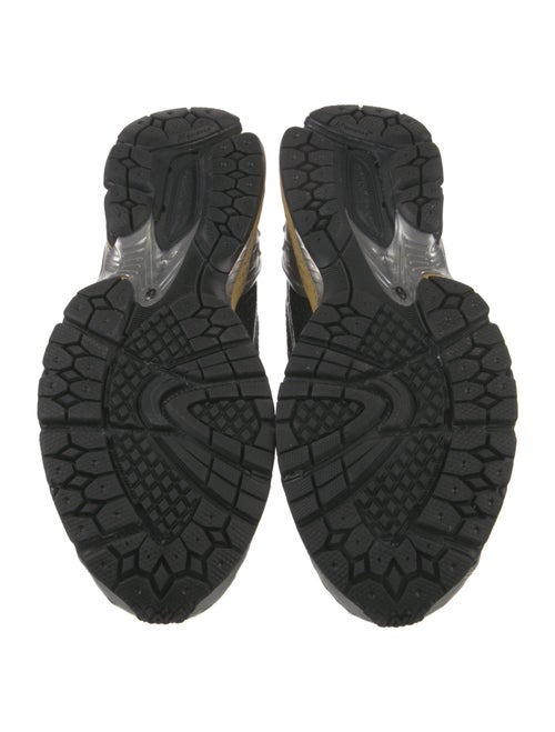 New Balance x Ganni Patent Leather Printed Athletic Sneakers