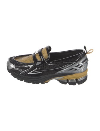 New Balance x Ganni Leather Printed Sneakers