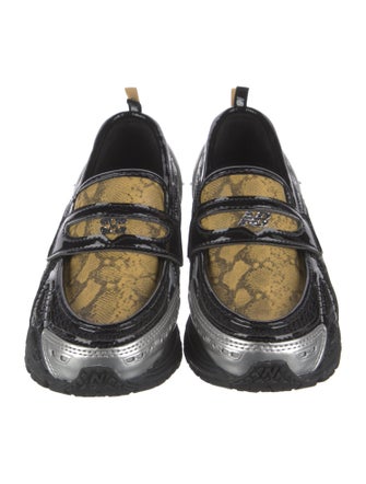 New Balance x Ganni Leather Printed Sneakers