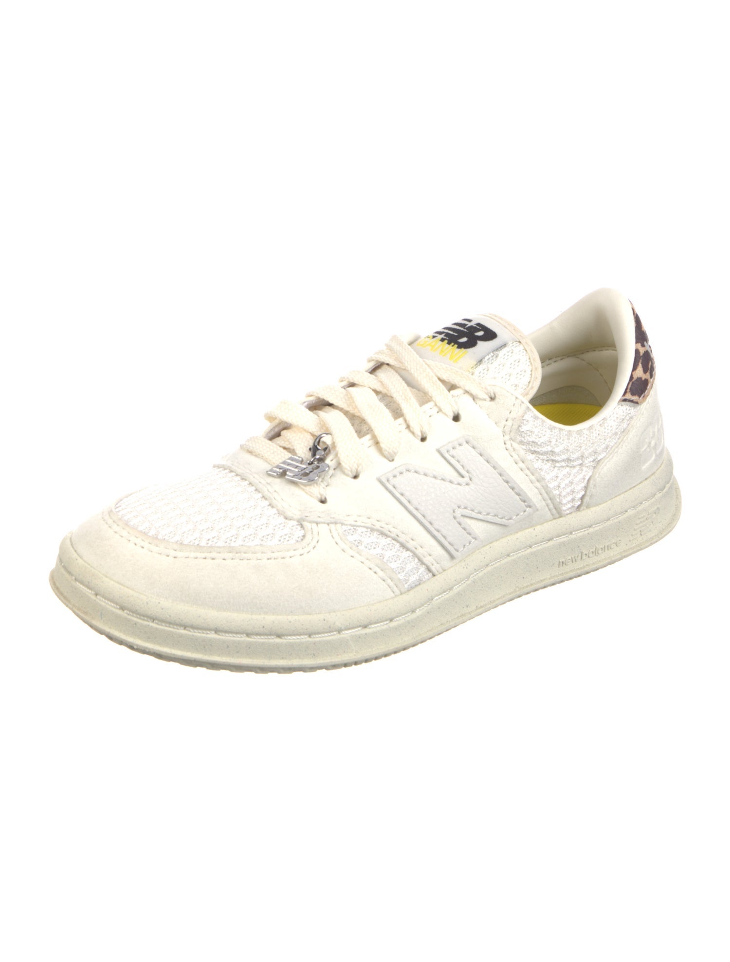 New Balance x Ganni Suede Mesh Accents Athletic Sneakers